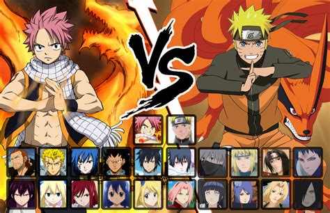 fairy tail naruto|naruto vs fairy tail 2.0.